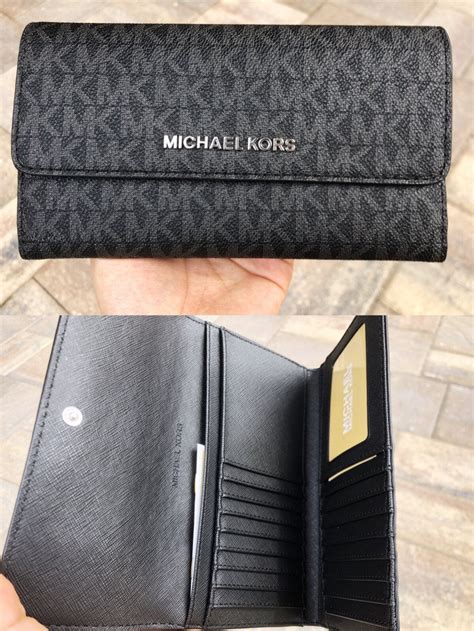 michael kors mens wallet jet set|michael kors large trifold wallet.